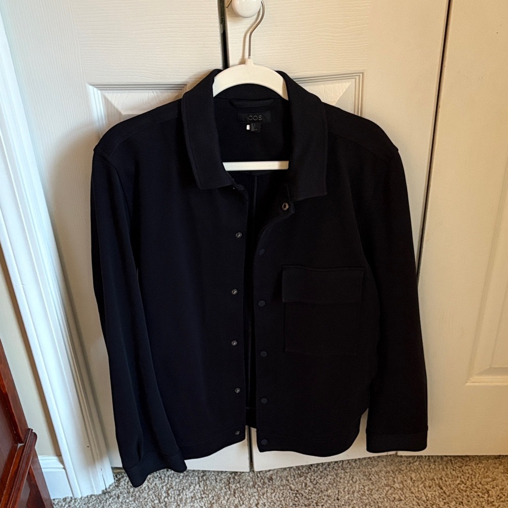 COS Men's Navy Shirt-Jacket